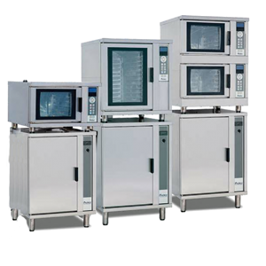 Pratica Gourmet Line Combination Ovens on ES9 Hot Cupboard