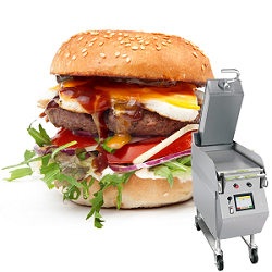 Burgers, fish, steak, chicken, pizza, panni’s and breakfast items etc – just a few of the things the L Series clam shell grill can cook. In fact Taylor L Series Clamshell Grill takes grilling to the next level With a long standing partnership with most of the world’s major fast food chains, the Taylor Company has been a US market leader when it comes to fast cooking and grilling. The Taylor L Series grill features the latest in efficiency, safety and productivity. Just a press of a button cooks healthy seafood, veggie, turkey or regular burgers, grilled sandwiches and much more! Taylor’s revolutionary two-sided grilling cooks a frozen patty 66 percent faster than traditional flat grills. With programmable cook times, pre-set temperatures and consistent product pressure, you can cook a variety of menu items throughout the day. Some of the features and benefits of the Taylor L Series clam shell grills are: Cooking variables • Time - the amount of time required to cook the product to safe temperatures. • Temperature - independent temperature settings of the lower plate and upper platen. • Gap (thickness) - the amount of compression the upper platen exerts on the product. Features include • Totally automatic, takes the guess work out of cooking and reduces labour requirements • External USB port allows for easy menu uploading • Easy-to-access external side grease traps allows for easy removal and cleaning • Faster • Cooks both sides of the product simultaneously • Cooks products up to 66% faster than traditional flat grills • Increased cooking speeds eliminate holding products and reduce product waste Smarter • Intuitive, programmable controls take guess work out of cooking • Up to 72 menu items per cooking zone • Self-diagnostics to easily identify faults reducing down time • Precise automatic gapping for consistent, great results Safer • Evenly cooks by providing consistent temperatures across the entire cook surface • Automatically applies the exact pressure to the product to assure consistent cooking • Platens will automatically open at loss of power or if an obstruction is detected The ‘Flat-top grill’ is an integral part of most fast food operations, casual dining restaurants, concession stands and buffet restaurants to name a few. Taylor has taken the concept of the flat top grill to the next level with the design of its clamshell grills; the ability to cook the product from both sides not only makes the cooking process faster, it makes it far more consistent; maintaining product quality whilst reducing wastage. A 4oz frozen burger takes 90 seconds on a Taylor L-series grill or 60 seconds from fresh Typical cooking times: • Crispy bacon rashers - 60 seconds • 6oz fresh chicken supreme - 4 minutes • 1/4 lb fresh burger patties - 60 seconds • 8oz sirloin steak (rare) - 3 minutes • 8oz salmon fillets - 3 minutes • Buttermilk pancakes - 90 seconds With a cook time of just 90 seconds for up to eight frozen quarter pounder patties at time on the smallest version and twenty four on the largest model operators no longer need to hot hold products like they used to. This reduces the need for multiple pieces of equipment which in turn reduces energy costs. The Taylor Clamshell grill can be used in a variety of different ways, open like a regular flat grill giving the operator the ability to cook all of their regular favourites like hash browns but with the programmability of the grill the operator can create cooking profiles allowing the grill to cook everything from pancakes & bacon to grilled salmon & prawns with all of the usual suspects like; steaks, chicken breasts, burgers, chops in there as well. The operator has finite control over the grills performance, controlling the grill temperature, the cooking time and the precise gap between the cooking surfaces ensuring that the perfect level of pressure is achieved each time to make the perfect cook regardless of the operator, eliminating those inconsistent results which you sometimes get with flat grills. For more information on the Taylor Clamshell grills or any of the other great products supplied by Taylor UK, call the Taylor UK Sales Hotline FREE on 0800 838 896 or e-mail us at sales@taylor-company.co.uk