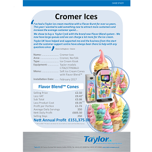 cromer ice flavoured brand