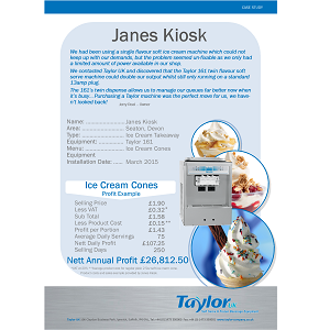 Janes Kiosk Soft Ice Cream Case Study