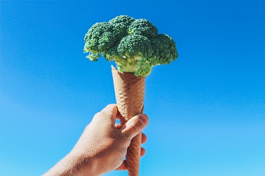 Broccoli in a Cone